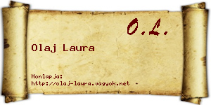 Olaj Laura névjegykártya