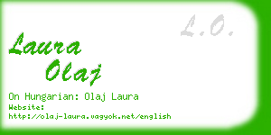 laura olaj business card